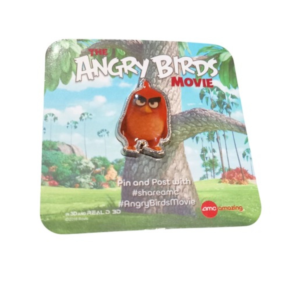 The Angry Birds Movie Red J. Bird AMC Promotion Enamel Pin - DT